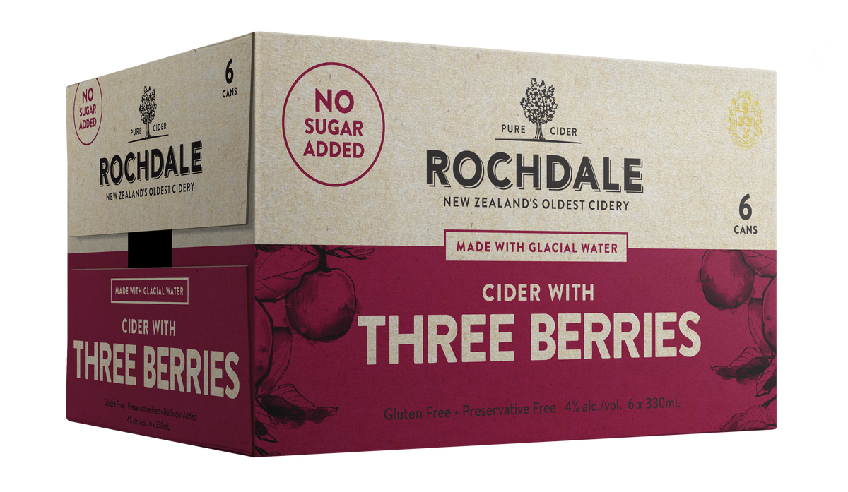 Three Berry Cider 6 Pack Cans