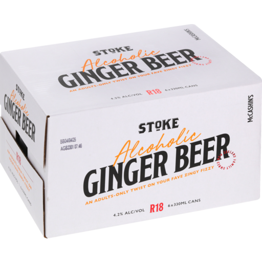 Alcoholic Ginger Beer 6pk Cans