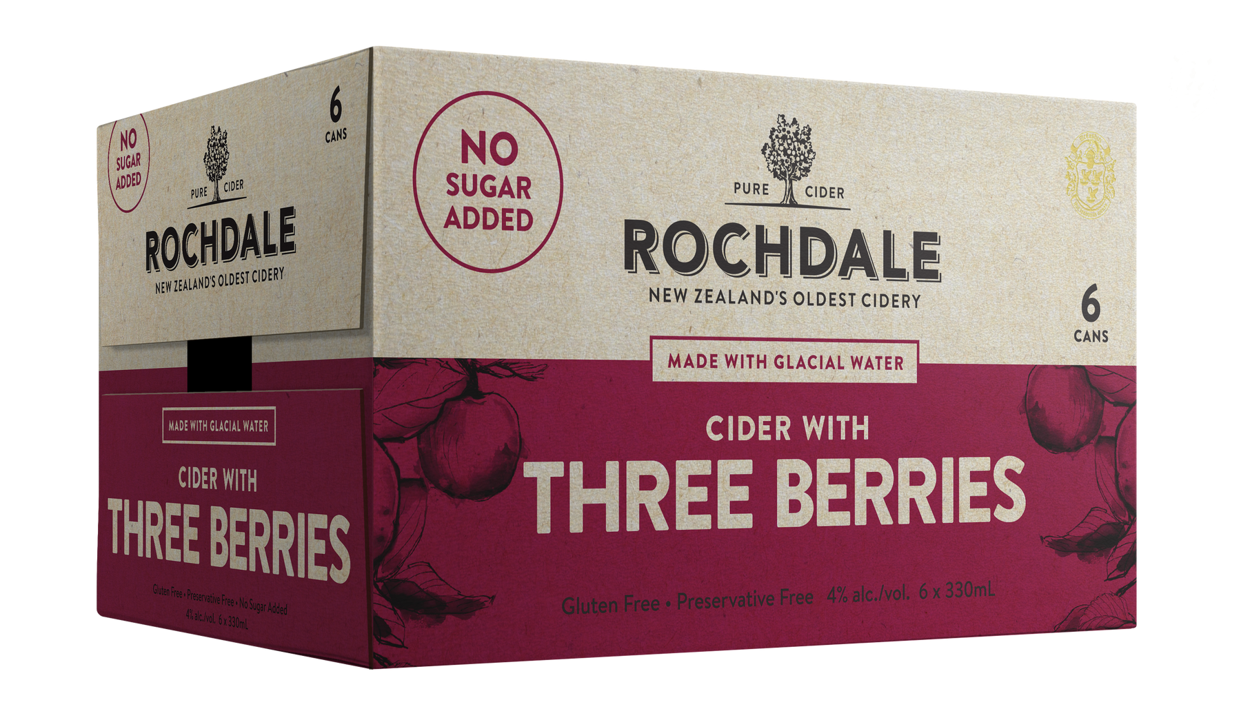 Three Berry Cider 6 Pack Cans